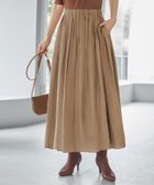 【スタイルデリ/STYLE DELI】の縦シボ織りタックギャザーロングスカート ベージュ|ID: prp329100004600590 ipo3291000000032708873