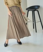 【スタイルデリ/STYLE DELI】の縦シボ織りタックギャザーロングスカート ストーン|ID: prp329100004600590 ipo3291000000032708875