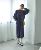 【スタイルデリ/STYLE DELI】の綿ACオーバースリーブワンピース ニュアンスネイビー|ID: prp329100004600595 ipo3291000000032708911