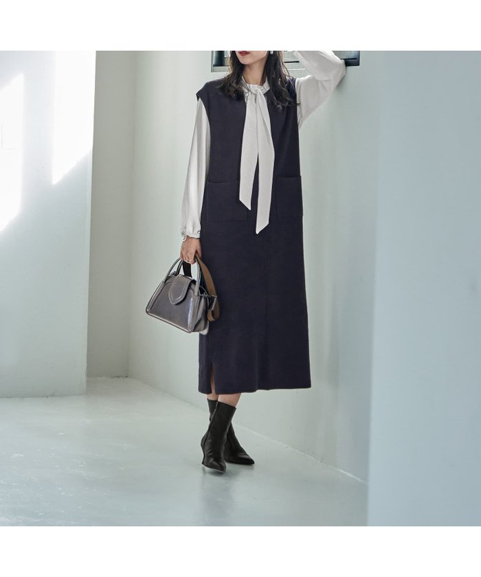 【スタイルデリ/STYLE DELI】の綿ACポケットジャンパースカート インテリア・キッズ・メンズ・レディースファッション・服の通販 founy(ファニー) https://founy.com/ ファッション Fashion レディースファッション Fashion for Women スカート Skirts アクリル Acrylic Material 春 Spring カットソー Cut and Sewn Top シンプル Simple, Minimal スリット Slit, Slit Detail センター Center, Center Line ノースリーブ Sleeveless, No-Sleeve 長袖 Long Sleeve, Full Sleeve フォルム Silhouette, Form フロント Front, Front Design ポケット Pocket, Pocket Detail 半袖 Short Sleeve, Half Sleeve リボン Ribbon, Bow ループ Loop, Loop Knit 冬 Winter / This Winter S/S・春夏 SS, Spring/Summer, Warm Season 夏 Summer |ID: prp329100004600596 ipo3291000000032708918