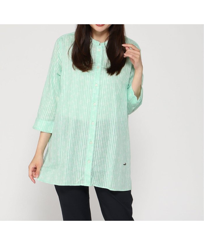 【クロコダイル/CROCODILE】の花柄プリント 七分袖 チュニック インテリア・キッズ・メンズ・レディースファッション・服の通販 founy(ファニー) https://founy.com/ ファッション Fashion レディースファッション Fashion for Women トップス・カットソー Cut & Sew Tops 花柄・フラワープリント・モチーフ Floral Prints & Motifs / Flower Pattern Tops チュニック Tunic, Long Top プリント Print, Printed Pattern エレガント 上品 Elegant |ID: prp329100004600600 ipo3291000000032708963