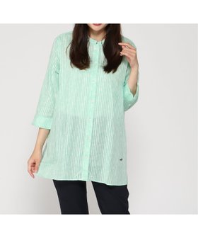 【クロコダイル/CROCODILE】の花柄プリント 七分袖 チュニック 人気、トレンドファッション・服の通販 founy(ファニー) ファッション Fashion レディースファッション Fashion for Women トップス・カットソー Cut & Sew Tops 花柄・フラワープリント・モチーフ Floral Prints & Motifs / Flower Pattern Tops チュニック Tunic, Long Top プリント Print, Printed Pattern エレガント 上品 Elegant |ID:prp329100004600600