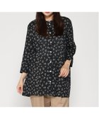 【クロコダイル/CROCODILE】の花柄プリント 七分袖 チュニック ブラック|ID: prp329100004600600 ipo3291000000032708965