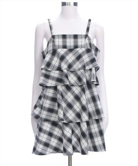 【クリア/clear】のチェック柄ティアードフリルミニワンピース 人気、トレンドファッション・服の通販 founy(ファニー) ファッション Fashion レディースファッション Fashion for Women ワンピース Dresses おすすめ Recommended / Our Picks ガーリー Girly, Feminine Style スクエア Square, Square Shape スラックス Slacks, Dress Pants チェック Check, Plaid, Tartan チュニック Tunic, Long Top デコルテ Décolleté, Neckline デニム Denim, Jeans Material |ID:prp329100004600610