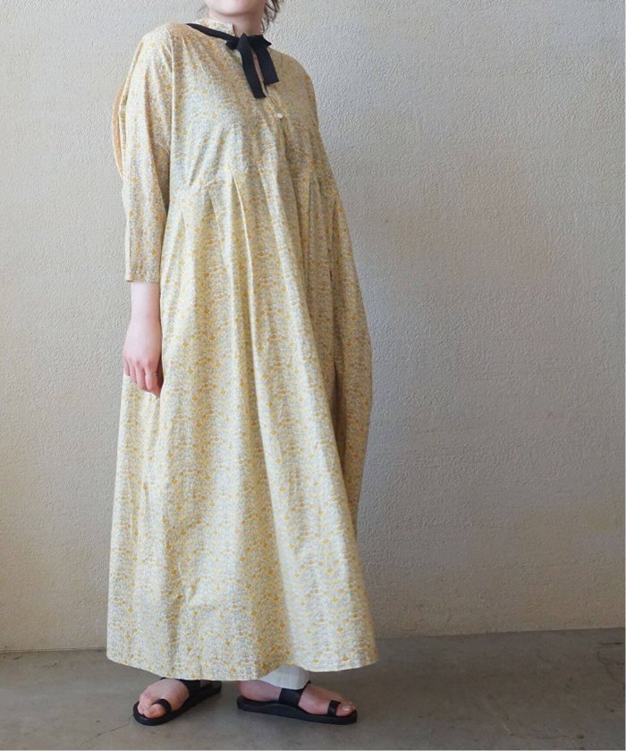 【その他のブランド/Other】のローンフラワー ampleプルワンピース インテリア・キッズ・メンズ・レディースファッション・服の通販 founy(ファニー) https://founy.com/ ファッション Fashion レディースファッション Fashion for Women ワンピース Dresses 2025年 2025 2025春夏・S/S Spring/Summer 2025 SS25 イエロー Yellow ギャザー Gathered, Ruffled スリット Slit, Slit Detail フラワー Flower, Floral プリント Print, Printed Pattern ワイド Wide, Wide Fit 人気 Popular, Best Seller 定番 Standard, Basic Item |ID: prp329100004600611 ipo3291000000032709063