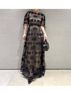 【リリーブラウン/Lily Brown】のカットワークサテンドレスエンブロイダリードレス BLK[009]|ID: prp329100004600620 ipo3291000000032709195