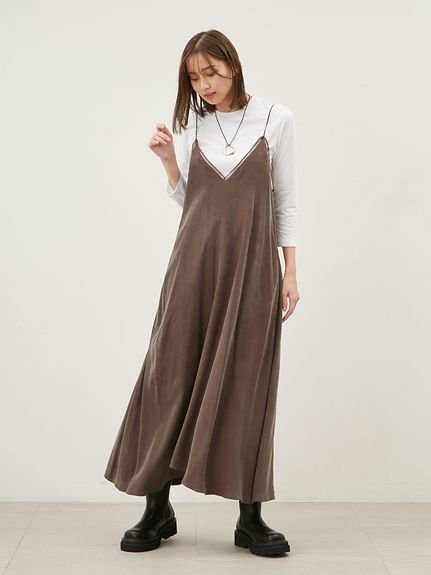 【ミラオーウェン/Mila Owen】の【セットアイテム】TシャツSETフレアキャミワンピース インテリア・キッズ・メンズ・レディースファッション・服の通販 founy(ファニー) 　ファッション　Fashion　レディースファッション　Fashion for Women　ワンピース　Dresses　キャミソールワンピース　Camisole Dresses　インナー　Innerwear　エレガント 上品　Elegant　オーガンジー　Organza Fabric　キャミ　Camisole, Cami Top　キャミワンピース　Cami Dress, Slip Dress　キュプラ　Cupro, Eco Fabric　シンプル　Simple, Minimal　DBRW[059]|ID: prp329100004600622 ipo3291000000032709223