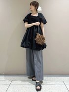 【リリーブラウン/Lily Brown】のパフスリーブバルーンミニワンピース BLK[009]|ID: prp329100004600623 ipo3291000000032709228