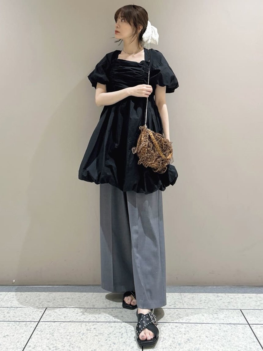【リリーブラウン/Lily Brown】のパフスリーブバルーンミニワンピース インテリア・キッズ・メンズ・レディースファッション・服の通販 founy(ファニー) 　雑誌掲載アイテム　Magazine Picks & Fashion Features　ファッション雑誌　Fashion Magazines　スウィート　Sweet　ファッション　Fashion　レディースファッション　Fashion for Women　ワンピース　Dresses　5月号　May Issue　ギャザー　Gathered, Ruffled　バルーン　Balloon, Balloon Silhouette　フィット　Fit, Slim Fit　リボン　Ribbon, Bow　レース　Lace, Lace Fabric　夏　Summer　雑誌　Magazine, Fashion Magazine　BLK[009]|ID: prp329100004600623 ipo3291000000032709228