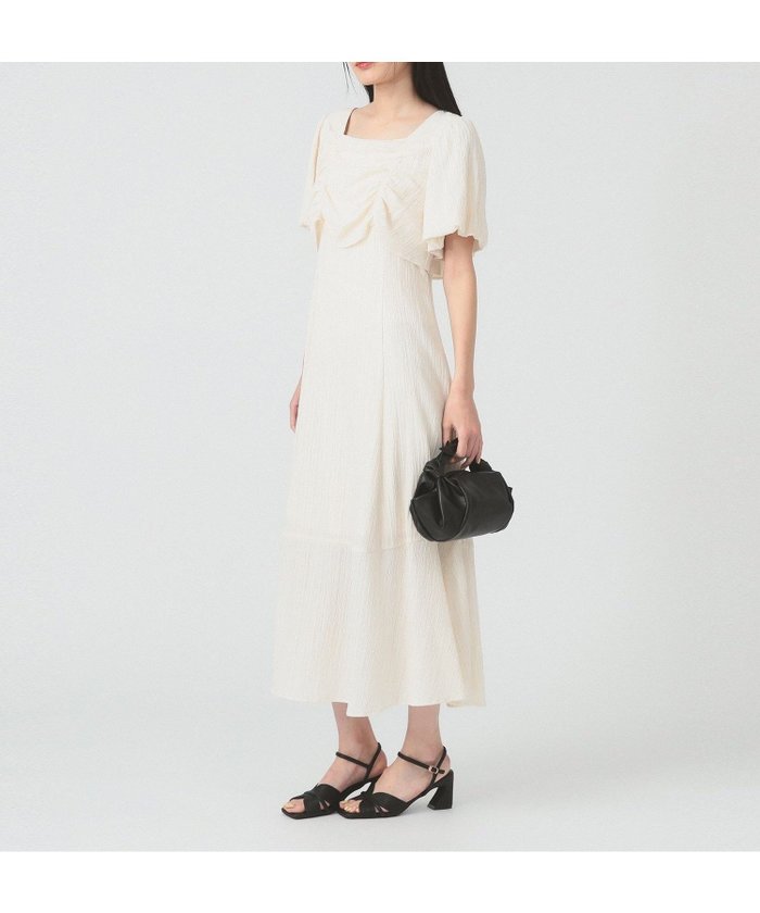 【ビームス ウイメン/BEAMS】のジャカード スクエアネック パフスリーブ ワンピース インテリア・キッズ・メンズ・レディースファッション・服の通販 founy(ファニー) https://founy.com/ ファッション Fashion レディースファッション Fashion for Women ワンピース Dresses ジップ Zip, Zipper ジャカード／ジャガード Jacquard, Woven Pattern スクエア Square, Square Shape スリーブ Sleeve, Long Sleeve / Short Sleeve |ID: prp329100004600627 ipo3291000000032709252