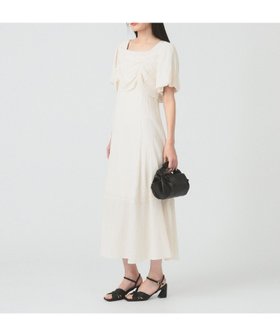 【ビームス ウイメン/BEAMS】のジャカード スクエアネック パフスリーブ ワンピース 人気、トレンドファッション・服の通販 founy(ファニー) ファッション Fashion レディースファッション Fashion for Women ワンピース Dresses ジップ Zip, Zipper ジャカード／ジャガード Jacquard, Woven Pattern スクエア Square, Square Shape スリーブ Sleeve, Long Sleeve / Short Sleeve |ID:prp329100004600627