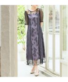 【ドレス/DRESS+】のドレス 結婚式 ワンピース タイト Iライン レース パープル|ID: prp329100004600634 ipo3291000000032709327