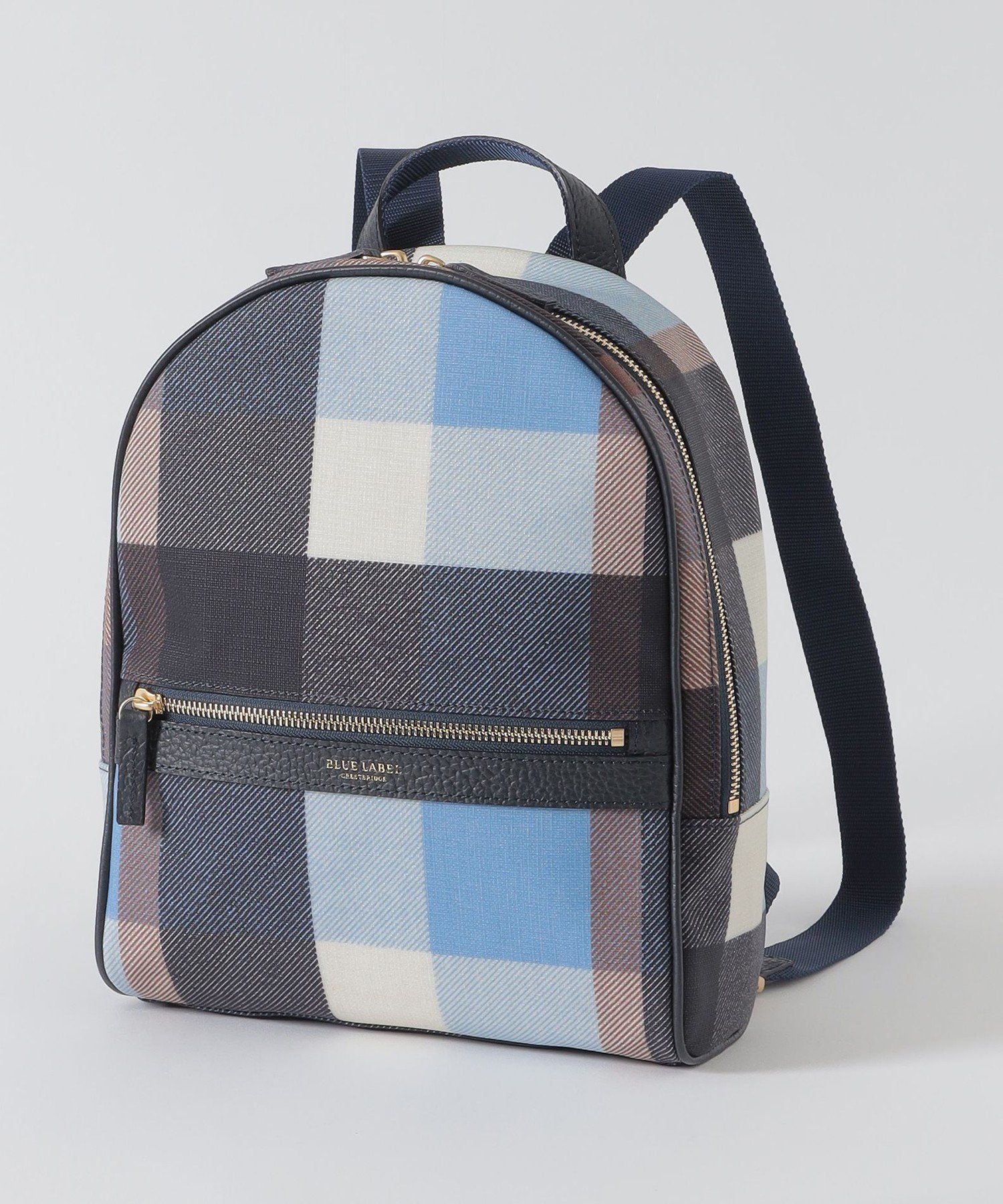 【ブルーレーベル クレストブリッジ/BLUE LABEL CRESTBRIDGE】のクレストブリッジチェックPVCバックパック インテリア・キッズ・メンズ・レディースファッション・服の通販 founy(ファニー) 　ファッション　Fashion　レディースファッション　Fashion for Women　バッグ　Bags　ベーシック　Basic, Essential　ポケット　Pocket, Pocket Detail　定番　Standard, Basic Item　ブルー|ID: prp329100004600637 ipo3291000000032709382