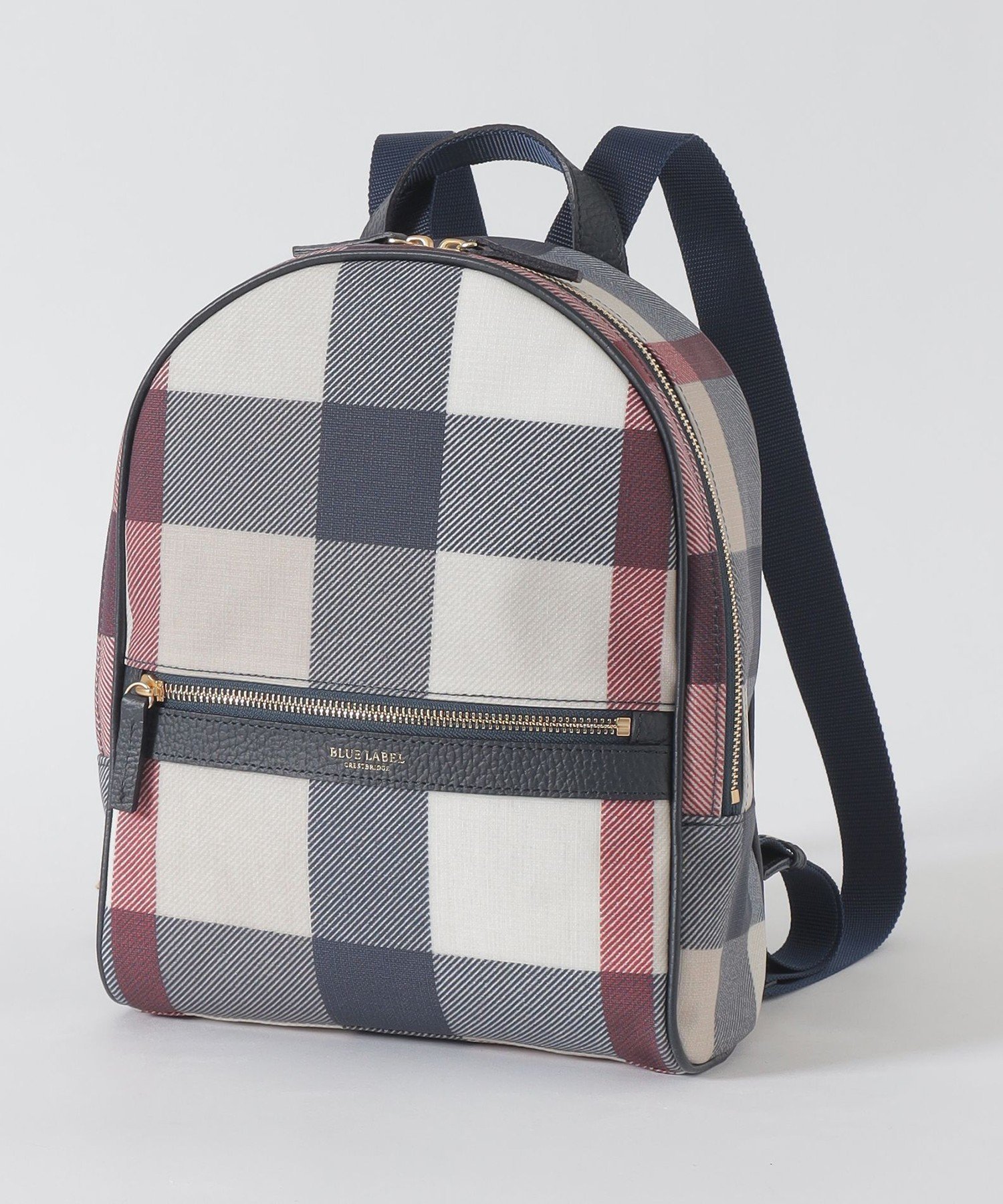 【ブルーレーベル クレストブリッジ/BLUE LABEL CRESTBRIDGE】のクレストブリッジチェックPVCバックパック インテリア・キッズ・メンズ・レディースファッション・服の通販 founy(ファニー) 　ファッション　Fashion　レディースファッション　Fashion for Women　バッグ　Bags　ベーシック　Basic, Essential　ポケット　Pocket, Pocket Detail　定番　Standard, Basic Item　ベージュ|ID: prp329100004600637 ipo3291000000032709383