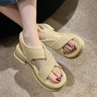 【ミニミニストア/miniministore】の厚底サンダル クロスベルト 美脚 韓国夏 クリームイエロー|ID: prp329100004600685 ipo3291000000032709821