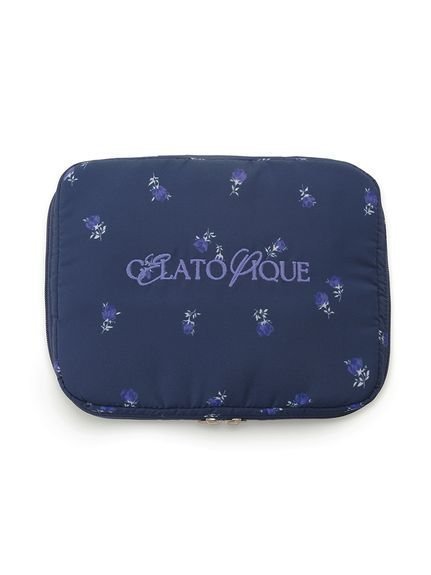 【ジェラート ピケ/gelato pique】のパターンマルチポーチ インテリア・キッズ・メンズ・レディースファッション・服の通販 founy(ファニー) 　ファッション　Fashion　レディースファッション　Fashion for Women　ポーチ&ミニバッグ　Pouches & Mini Bags　インナー　Innerwear　コレクション　Collection, Seasonal Line　スクエア　Square, Square Shape　トラベル　Travel, Travel Gear　フロント　Front, Front Design　ポケット　Pocket, Pocket Detail　ポーチ　Pouch, Small Case　メッシュ　Mesh, Net Fabric　ループ　Loop, Loop Knit　巾着　Drawstring Bag, Kinchaku　NVY[089]|ID: prp329100004600702 ipo3291000000032709979