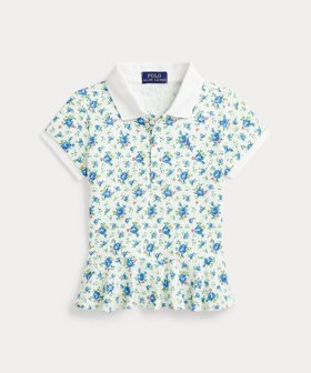 【ラルフローレン/RALPH LAUREN / KIDS】の(ガールズ 2才~6才)フローラル ストレッチ メッシュ ペプラム ポロシャツ 人気、トレンドファッション・服の通販 founy(ファニー) ファッション Fashion キッズファッション Fashion for Kids ストレッチ Stretch, Stretchy Fabric ペプラム Peplum, Flared Hem ポロシャツ Polo Shirt, Collared Tee メッシュ Mesh, Net Fabric 半袖 Short Sleeve, Half Sleeve |ID:prp329100004600722