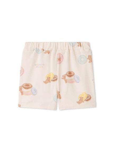 【ジェラート ピケ/gelato pique / KIDS】の【BABY】ドーナツベア柄ショートパンツ インテリア・キッズ・メンズ・レディースファッション・服の通販 founy(ファニー) 　ファッション　Fashion　キッズファッション　Fashion for Kids　ボトムス　Bottoms　ショート　Short, Short Length　PNK[066]|ID: prp329100004600727 ipo3291000000032710203