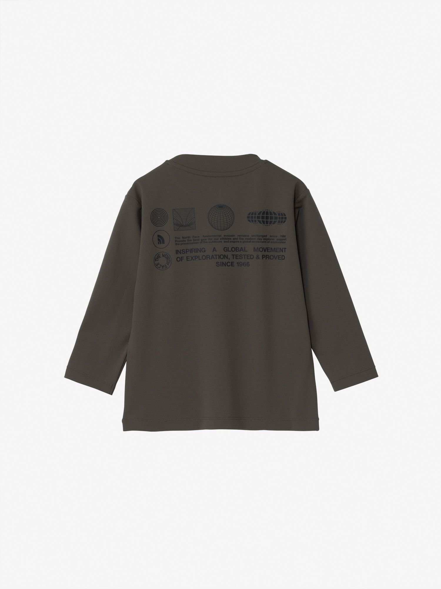 【ザ ノース フェイス/THE NORTH FACE / KIDS】の【公式】トドラーロングスリーブサンシェードティー(キッズ) インテリア・キッズ・メンズ・レディースファッション・服の通販 founy(ファニー) 　ファッション　Fashion　キッズファッション　Fashion for Kids　アウトドア　Outdoor Clothing　グラフィック　Graphic, Graphic Design　ストレッチ　Stretch, Stretchy Fabric　パターン　Pattern, Design Print　モチーフ　Motif, Design Theme　軽量　Lightweight, Ultra Light　長袖　Long Sleeve, Full Sleeve　鹿の子　Piqué, Kanoko Fabric　ニュートープ|ID: prp329100004600731 ipo3291000000032710227