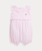 【ラルフローレン/RALPH LAUREN / KIDS】の(ベビー)ストライプド ニット オックスフォード バブル ショートオール 650ピンク|ID: prp329100004600743 ipo3291000000032710283