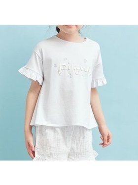 【ジェラート ピケ/gelato pique / KIDS】の【販路限定】【KIDS】ロゴワンポイントTシャツ 人気、トレンドファッション・服の通販 founy(ファニー) ファッション Fashion キッズファッション Fashion for Kids おすすめ Recommended / Our Picks ショート Short, Short Length フラワー Flower, Floral フリル Frill, Ruffle リボン Ribbon, Bow ロマンティック Romantic, Feminine Style ワンポイント One Point, Statement Accent 夏 Summer |ID:prp329100004600748