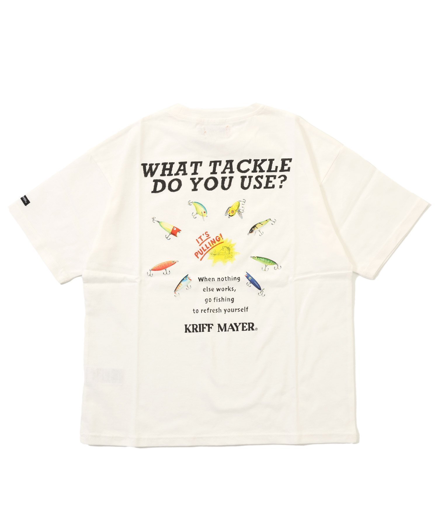 【クリフメイヤー キッズ/KRIFF MAYER / KIDS】のカラフルバックプリントT(ルアー) インテリア・キッズ・メンズ・レディースファッション・服の通販 founy(ファニー) 　ファッション　Fashion　キッズファッション　Fashion for Kids　イラスト　Illustration　グラフィック　Graphic, Graphic Design　シンプル　Simple, Minimal　スタンダード　Standard, Basic　プリント　Print, Printed Pattern　メンズ　Men's, Menswear　モチーフ　Motif, Design Theme　夏　Summer　OFF|ID: prp329100004600804 ipo3291000000032710520