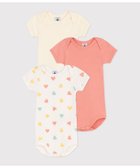 【プチバトー/PETIT BATEAU / KIDS】の半袖ボディ3枚組 マルチカラー1|ID: prp329100004600809 ipo3291000000032710537