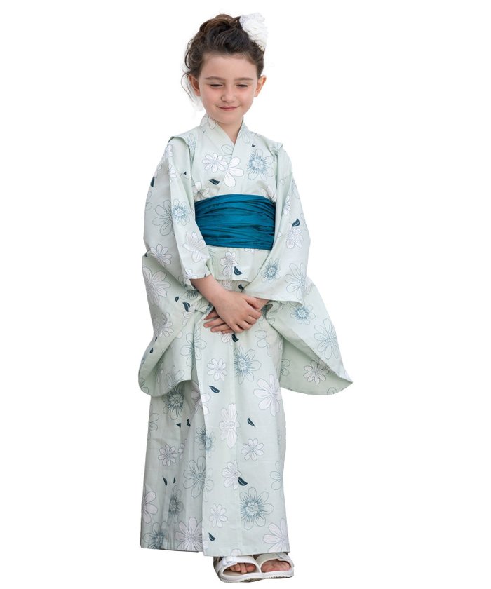 【その他のブランド/Other】の浴衣 キッズ 2点セット 女の子 和柄 兵児帯 インテリア・キッズ・メンズ・レディースファッション・服の通販 founy(ファニー) https://founy.com/ ファッション Fashion キッズファッション Fashion for Kids モダン Modern, Contemporary エレガント 上品 Elegant 夏 Summer |ID: prp329100004600815 ipo3291000000032710555