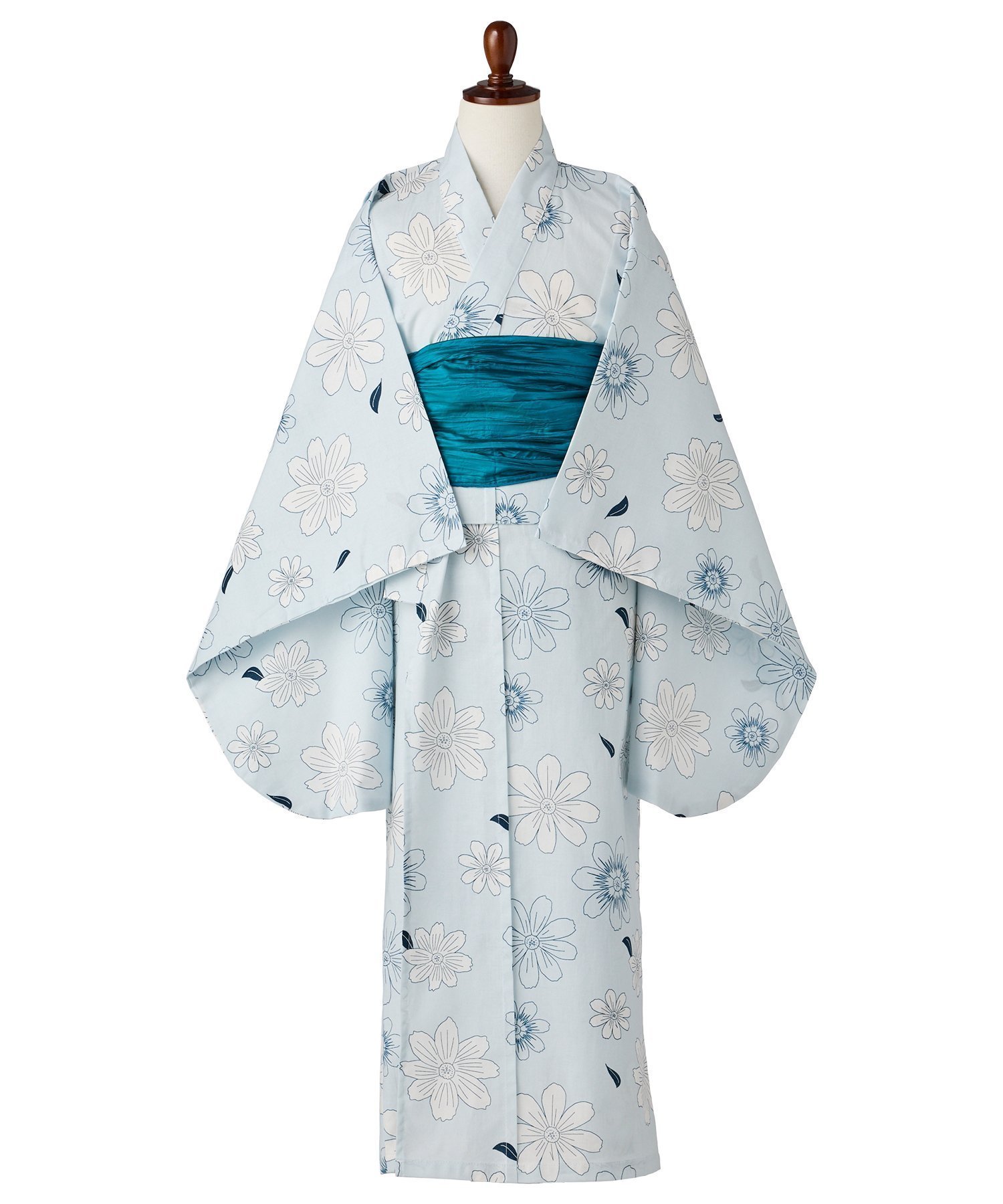 【その他のブランド/Other】の浴衣 キッズ 2点セット 女の子 和柄 兵児帯 インテリア・キッズ・メンズ・レディースファッション・服の通販 founy(ファニー) 　ファッション　Fashion　キッズファッション　Fashion for Kids　モダン　Modern, Contemporary　エレガント 上品　Elegant　夏　Summer　マリーゴールド/サックス|ID: prp329100004600815 ipo3291000000032710559