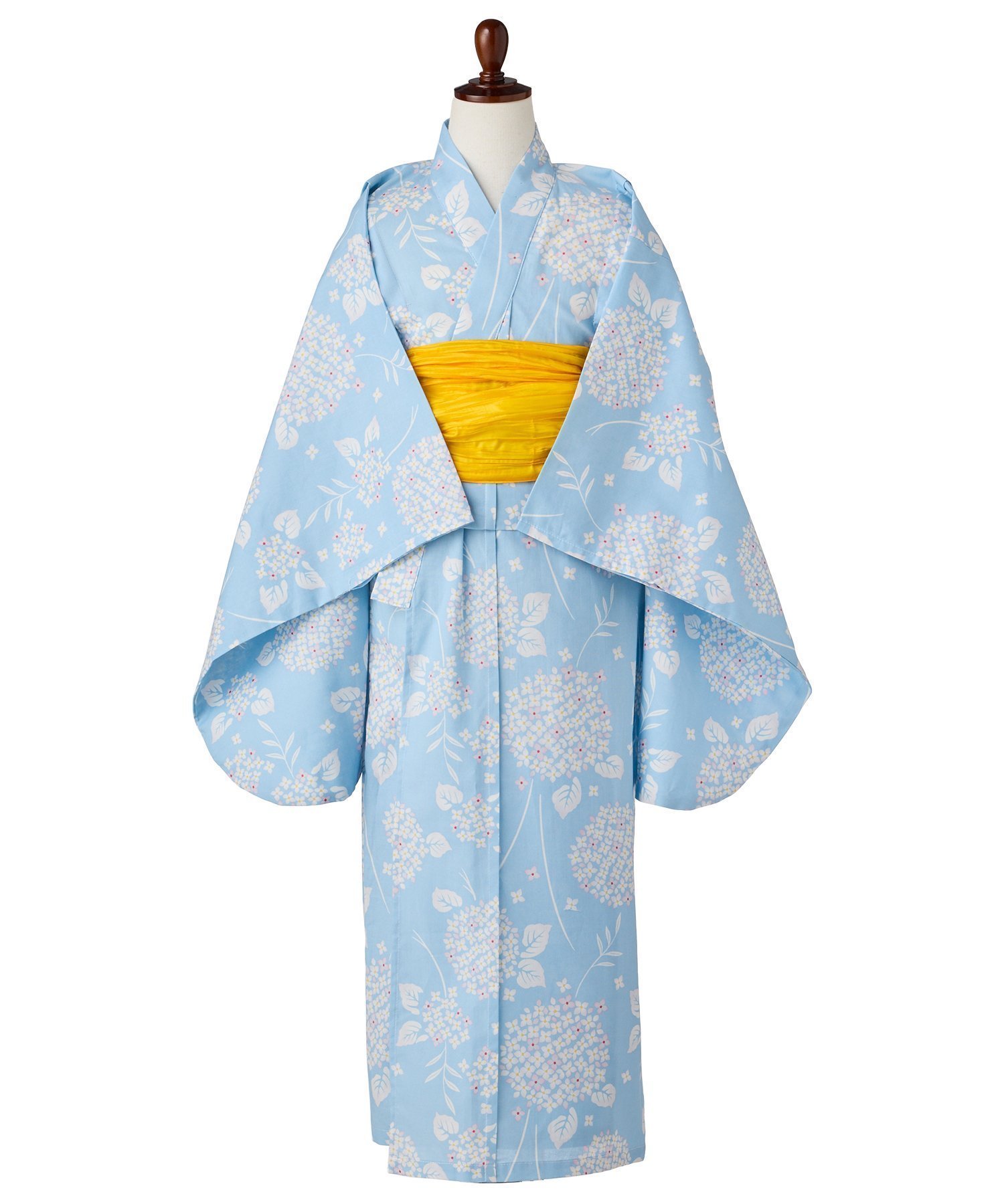 【その他のブランド/Other】の浴衣 キッズ 2点セット 女の子 和柄 兵児帯 インテリア・キッズ・メンズ・レディースファッション・服の通販 founy(ファニー) 　ファッション　Fashion　キッズファッション　Fashion for Kids　モダン　Modern, Contemporary　エレガント 上品　Elegant　夏　Summer　紫陽花/サックス|ID: prp329100004600815 ipo3291000000032710565