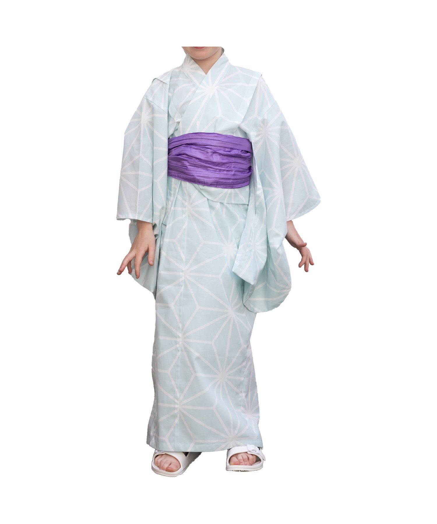 【その他のブランド/Other】の浴衣 キッズ 2点セット 女の子 和柄 兵児帯 インテリア・キッズ・メンズ・レディースファッション・服の通販 founy(ファニー) 　ファッション　Fashion　キッズファッション　Fashion for Kids　モダン　Modern, Contemporary　エレガント 上品　Elegant　夏　Summer　麻の葉/ミント|ID: prp329100004600815 ipo3291000000032710567