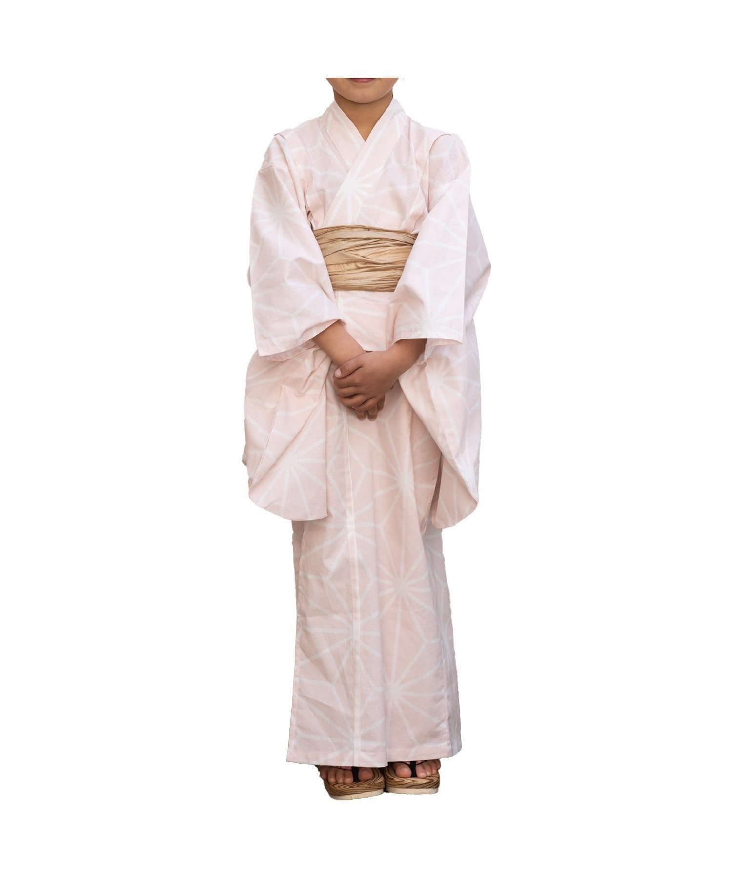 【その他のブランド/Other】の浴衣 キッズ 2点セット 女の子 和柄 兵児帯 インテリア・キッズ・メンズ・レディースファッション・服の通販 founy(ファニー) 　ファッション　Fashion　キッズファッション　Fashion for Kids　モダン　Modern, Contemporary　エレガント 上品　Elegant　夏　Summer　麻の葉/ピンク|ID: prp329100004600815 ipo3291000000032710568