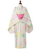 【その他のブランド/Other】の浴衣 キッズ 2点セット 女の子 和柄 兵児帯 ハイビスカス/ライトG|ID: prp329100004600815 ipo3291000000032710571