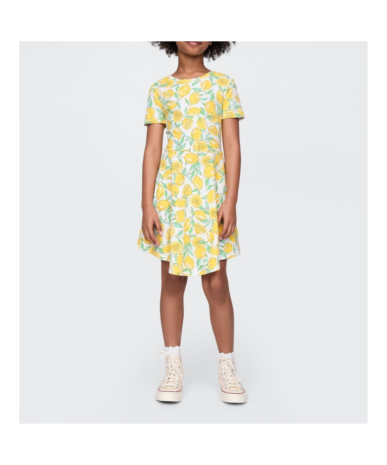 【ギャップ/GAP / KIDS】のジャージーワンピース (キッズ) インテリア・キッズ・メンズ・レディースファッション・服の通販 founy(ファニー) 　ファッション　Fashion　キッズファッション　Fashion for Kids　ワンピース　Dresses　クラシック　Classic, Timeless Style　ストレート　Straight, Straight Cut　フィット　Fit, Slim Fit　フロント　Front, Front Design　プリント　Print, Printed Pattern　半袖　Short Sleeve, Half Sleeve　リラックス　Relax, Relaxed Fit　LEMON_PRINT|ID: prp329100004600824 ipo3291000000032710614