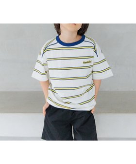 【ベイフロー/BAYFLOW / KIDS】の【SPALDING(スポルディング)】別注ボーダーTシャツ(KIDS) 人気、トレンドファッション・服の通販 founy(ファニー) ファッション Fashion キッズファッション Fashion for Kids ガーリー Girly, Feminine Style 巾着 Drawstring Bag, Kinchaku ショルダー Shoulder, Shoulder Strap ショート Short, Short Length スポーツ Sports, Activewear スポーティ Sporty, Casual Athletic プリーツ Pleats, Pleated ボックス Boxy, Box Shape ボーダー Border, Stripe 別注 Limited Edition, Custom Order レギンス Leggings, Stretch Pants おすすめ Recommended / Our Picks |ID:prp329100004600825