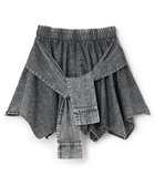 【その他のブランド/Other】の【LTXC】腰巻き風デニムキュロット グレー|ID: prp329100004600826 ipo3291000000032710629