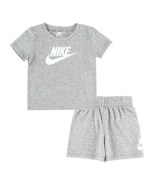 【その他のブランド/Other】のベビー(80-90cm) セット商品 NIKE(ナイキ) NKN CLUB TEE SHORT SET インテリア・キッズ・メンズ・レディースファッション・服の通販 founy(ファニー) 　ファッション　Fashion　キッズファッション　Fashion for Kids　ショート　Short, Short Length　スポーツ　Sports, Activewear　フィット　Fit, Slim Fit　フロント　Front, Front Design　ベビー　Baby, Babywear　ベーシック　Basic, Essential　GRAY|ID: prp329100004600829 ipo3291000000032710647