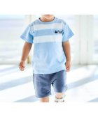 【その他のブランド/Other】のホワイトライントロッコロゴ刺しゅう天竺Tシャツ+パンツセット(80~90cm) ブルー|ID: prp329100004600834 ipo3291000000032710697