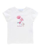 【その他のブランド/Other】の【日本製】ウサギとお花プリント半袖Tシャツ(80~130cm) ホワイト|ID: prp329100004600835 ipo3291000000032710704