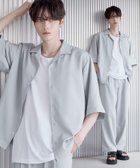 【ザ カジュアル/THE CASUAL / MEN】の【セットアップ 3点セット】防シワ接触冷感リラックスワイドシャツ+天竺タンクトップ+2タックワイドパンツ 人気、トレンドファッション・服の通販 founy(ファニー) ファッション Fashion メンズファッション Fashion for Men ボトムス Bottoms カットソー Cut and Sewn Top カーゴパンツ Cargo Pants, Utility Pants 今季 This Season, Current Season 吸水 Absorbent, Quick-Dry ショルダー Shoulder, Shoulder Strap ストライプ Stripe, Striped Pattern セットアップ Set-Up, Coordinated Outfit タンク Tank Top, Sleeveless Top トレンド Trend, Trending Now ドロップ Drop Shoulder, Dropped Style 半袖 Short Sleeve, Half Sleeve リラックス Relax, Relaxed Fit ロング Long, Long-Length ワイド Wide, Wide Fit おすすめ Recommended / Our Picks 夏 Summer エレガント 上品 Elegant thumbnail グレー系|ID: prp329100004600846 ipo3291000000033524492