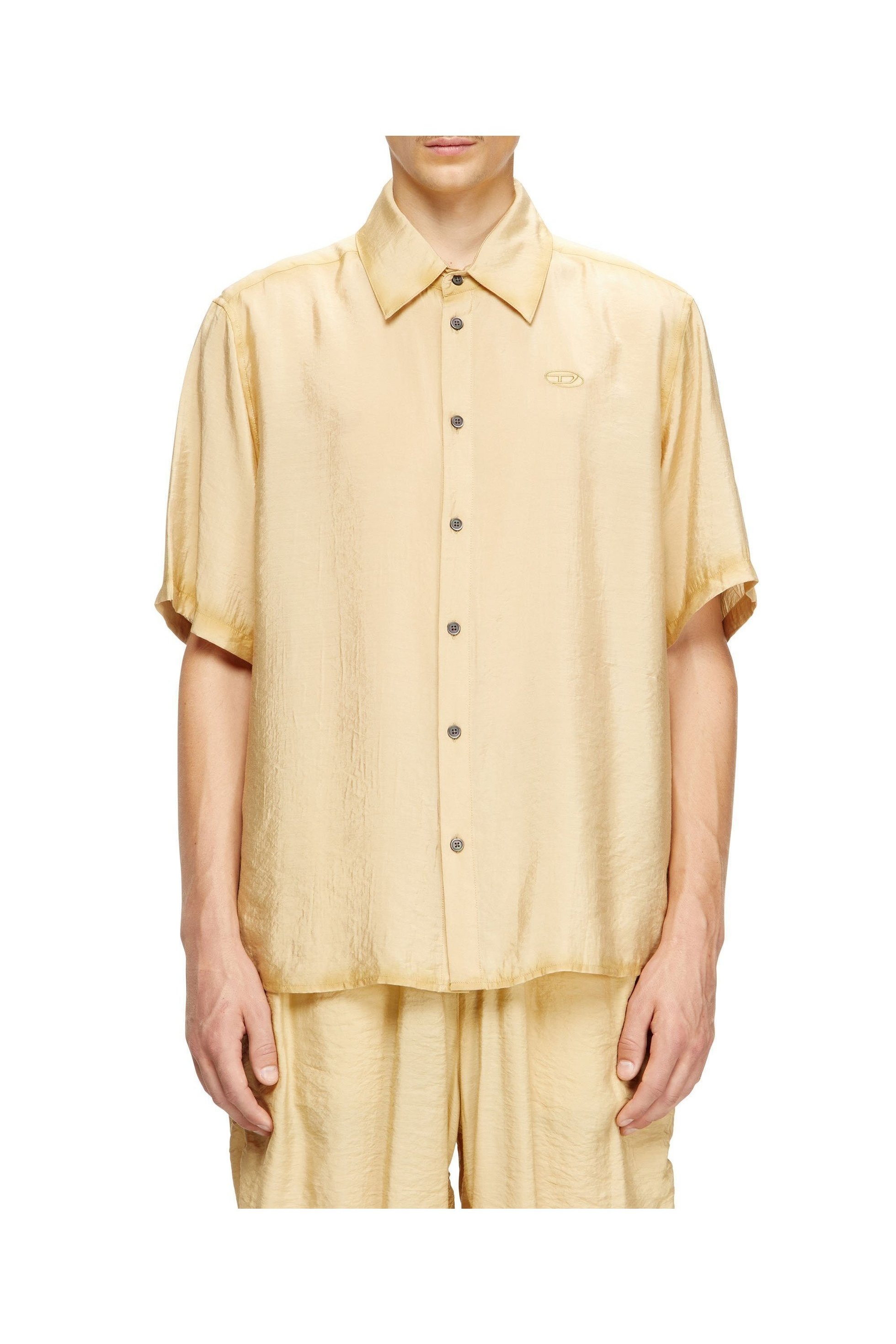 【ディーゼル/DIESEL / MEN】のメンズ 半袖シャツ S-SIMPLY-SS-LHBA インテリア・キッズ・メンズ・レディースファッション・服の通販 founy(ファニー) 　ファッション　Fashion　メンズファッション　Fashion for Men　おすすめ　Recommended / Our Picks　なめらか　Smooth, Silky Texture　オーバル　Oval Design　プレーン　Plain, Simple　メンズ　Men's, Menswear　半袖　Short Sleeve, Half Sleeve　ライトブラウン|ID: prp329100004600847 ipo3291000000032710766