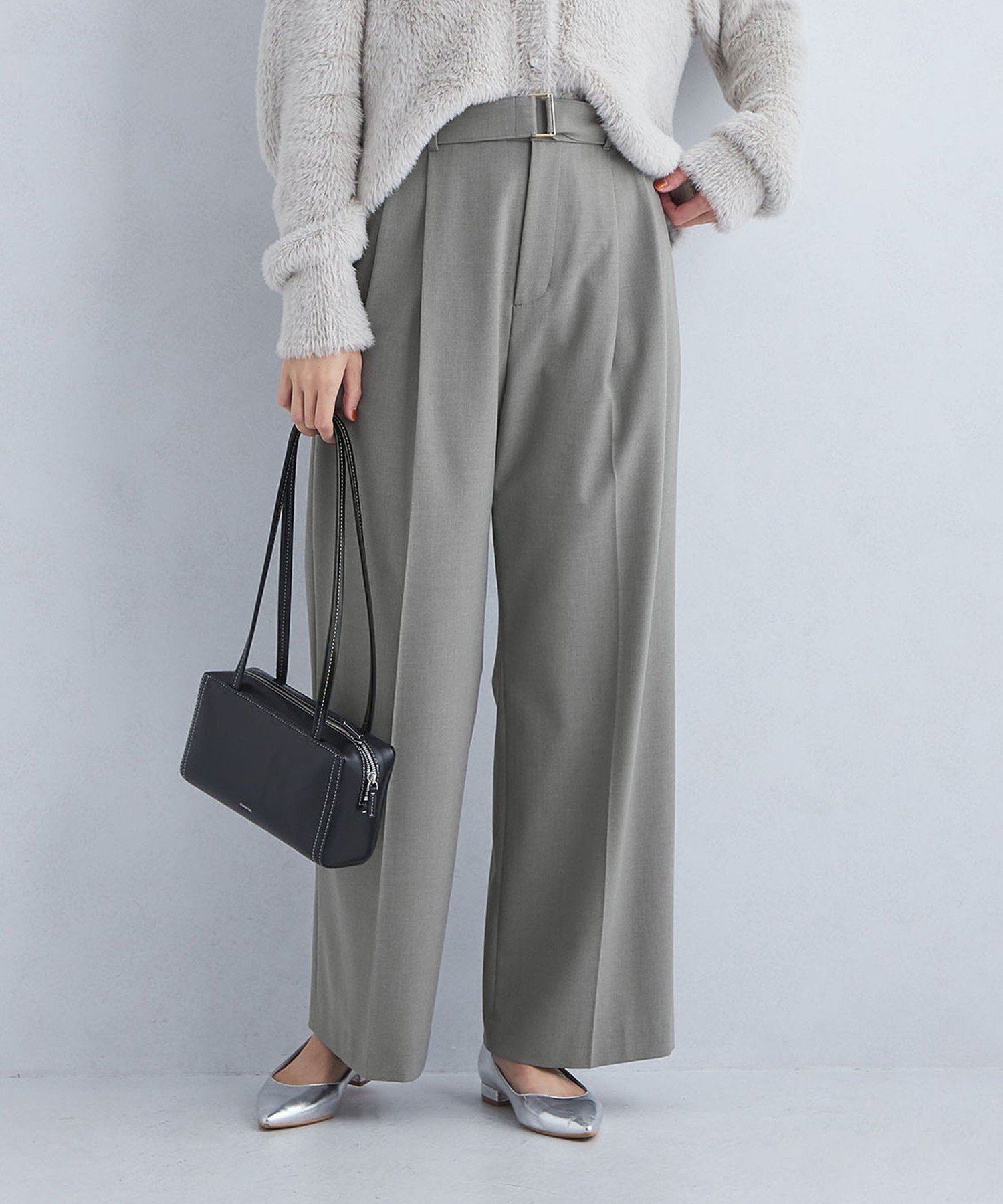 【その他のブランド/Other】の2タック ベルト ワイド パンツ 人気、トレンドファッション・服の通販 founy(ファニー) 　ファッション　Fashion　レディースファッション　Fashion for Women　パンツ　Pants & Trousers　ベルト&ウエストマーク　Belts & Waist Accessories　おすすめ　Recommended / Our Picks　コンパクト　Compact, Small Size　シンプル　Simple, Minimal　ジャケット　Jacket, Outerwear　センター　Center, Center Line　リラックス　Relax, Relaxed Fit　ワイド　Wide, Wide Fit　エレガント 上品　Elegant　ビジネス 仕事 通勤　Business / Work / Commuting　秋　Autumn　 other-1|ID: prp329100004600921 ipo3291000000032711260