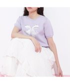 【その他のブランド/Other】のリボンジャガードビジューニットトップス ラベンダー|ID: prp329100004600933 ipo3291000000032711310