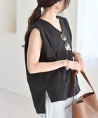 【シップス フォー ウィメン/SHIPS】のquaranciel 接触冷感/汗染み防止加工/洗濯機可能 Vネック ノースリーブ プルオーバー ブラック|ID: prp329100004600935 ipo3291000000032711315