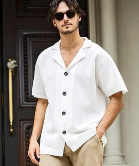【シフォン/SHIFFON / MEN】の1PIU1UGUALE3 RELAX ニットオープンカラーシャツ 人気、トレンドファッション・服の通販 founy(ファニー) ファッション Fashion メンズファッション Fashion for Men 春 Spring 吸水 Absorbent, Quick-Dry ショーツ Shorts, Short Pants シンプル Simple, Minimal ベーシック Basic, Essential メッシュ Mesh, Net Fabric リラックス Relax, Relaxed Fit S/S・春夏 SS, Spring/Summer, Warm Season 夏 Summer |ID:prp329100004600937