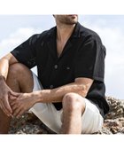 【シフォン/SHIFFON / MEN】の1PIU1UGUALE3 RELAX ニットオープンカラーシャツ 人気、トレンドファッション・服の通販 founy(ファニー) ファッション Fashion メンズファッション Fashion for Men 春 Spring 吸水 Absorbent, Quick-Dry ショーツ Shorts, Short Pants シンプル Simple, Minimal ベーシック Basic, Essential メッシュ Mesh, Net Fabric リラックス Relax, Relaxed Fit S/S・春夏 SS, Spring/Summer, Warm Season 夏 Summer thumbnail black|ID: prp329100004600937 ipo3291000000032711331