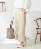【アー ヴェー ヴェー/a.v.v】の【洗える/ストレッチ/UVカット】麻調ストレッチクロップドパンツ ベージュ|ID: prp329100004600940 ipo3291000000032711346