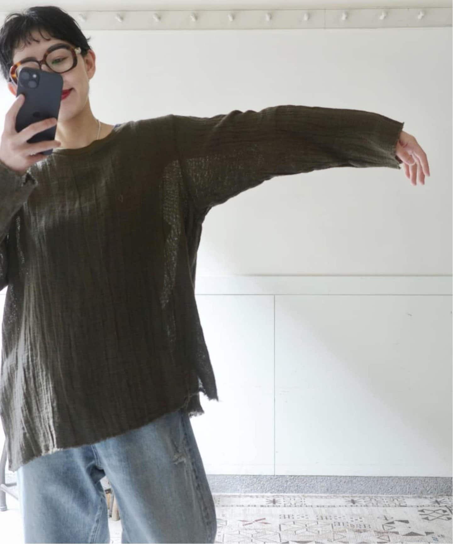 【その他のブランド/Other】の【Conny s CLOSET】BL インテリア・キッズ・メンズ・レディースファッション・服の通販 founy(ファニー) 　ファッション　Fashion　レディースファッション　Fashion for Women　2025年　2025　2025春夏・S/S　Spring/Summer 2025 SS25　シアー　Sheer, See-Through　メッシュ　Mesh, Net Fabric　リネン　Linen, Linen Fabric　カーキ|ID: prp329100004600946 ipo3291000000032711384