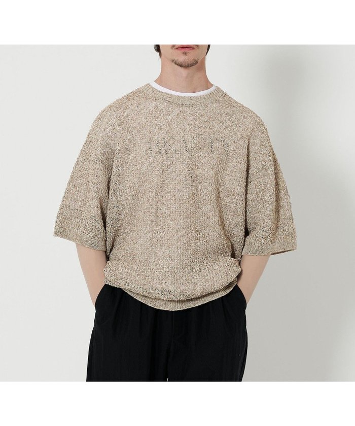【ビューティ&ユース ユナイテッドアローズ/BEAUTY&YOUTH / UNITED ARROWS / MEN】のバスケット クルーネック ショートスリーブ ニット インテリア・キッズ・メンズ・レディースファッション・服の通販 founy(ファニー) https://founy.com/ ファッション Fashion メンズファッション Fashion for Men インナー Innerwear サンダル Sandals, Summer Shoes ショート Short, Short Length スニーカー Sneakers, Trainers スラックス Slacks, Dress Pants スリーブ Sleeve, Long Sleeve / Short Sleeve バスケット Basket, Basket Bag 半袖 Short Sleeve, Half Sleeve リネン Linen, Linen Fabric 夏 Summer 旅行 Travel |ID: prp329100004600954 ipo3291000000032711481