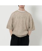 【ビューティ&ユース ユナイテッドアローズ/BEAUTY&YOUTH / UNITED ARROWS / MEN】のバスケット クルーネック ショートスリーブ ニット NATURAL|ID: prp329100004600954 ipo3291000000032711482